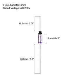 MECCANIXITY 10 Pcs Metal Temperature Thermal Fuse SF152Y 157 °C 314.6 °F 15A 250V Cutoff Thermal Fuse with 20 Pcs BN1.25 Bare Terminal Butt Connector for Motor Transformer Electric Industrial