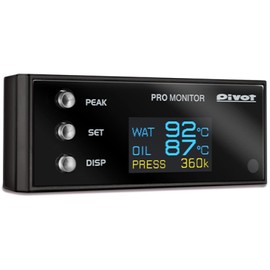 PIVOT Digital Monitor [PRO MONITOR] PRM Monitor that displays water temperature, oil temperature, and hydraulic pressure in a minimum space