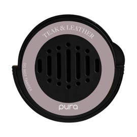 Pura Car Scent Refill - Fragrance for Pura Car Diffuser - Clean & Safe Luxury Diffuser Scent - Long-Lasting Fragrance for 30 Days of Aroma - Must-Have for Car - Teak & Leather