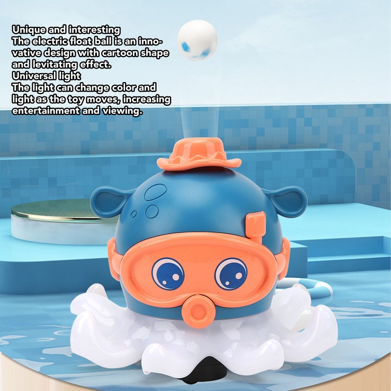 Baby Floating Ball Toy Electric Octopus Bath Toy Music Light