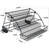 3 Tier Layer Storage Pull Down Basket Spice Rack Cabinet