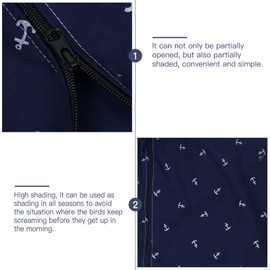 ULTECHNOVO Bird Cage Cover, Large Bird Cage Cover Thicken Parrot Cage Protector Night Bird Cage Cloth Cover Pet Outdoor Family