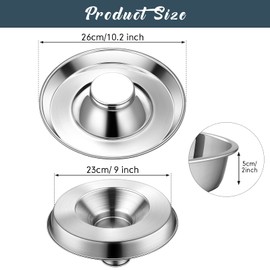6 Pcs Stainless Steel Puppy Bowls 10.2" Puppy Feeder Puppy Food Bowl Small Dog Bowls Puppy Feeding Bowl Dog Water Bowls Puppy Feeders for Multiple Weaning Small Dogs Cats, Pet Eating at The Same Time