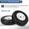 GICOOL GICOOL 16x6.50-8 Riding Lawn Mower Rubber Tire and Wheel,