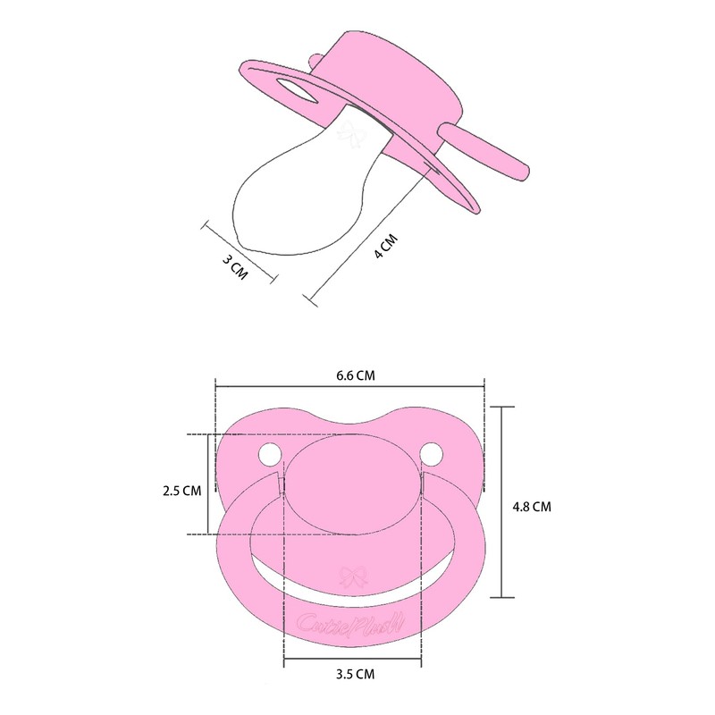 [CutiePlusU] Adult Large Pacifier for Adults [Pink]