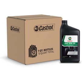 Castrol SAE 10W-30 Small Engine Oil For 4-Cycle Engines – Protects Against Rust & Corrosion – Suitable for Lawn Mowers and Outdoor Power Equipment – 12 Pack (32oz)