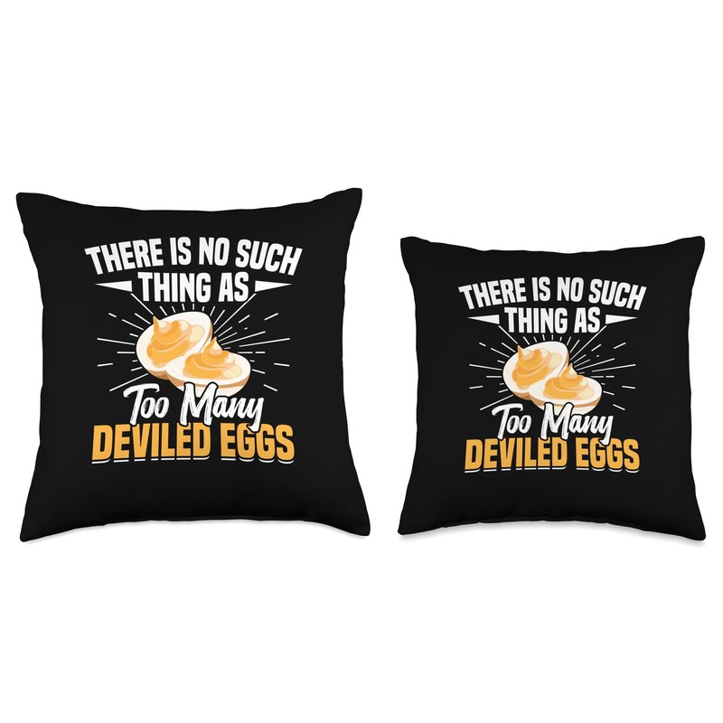 Deviled Egg Server Recipe Thanksgiving Food Deviled Eggs Throw Pillow