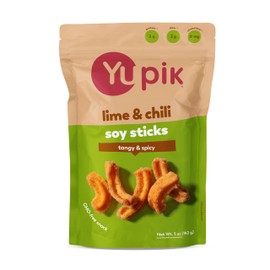 Yupik Lime & Chili Soy Sticks, 5 Oz, GMO-Free Snack, Crunchy Zesty Snack, Crispy Soya Crackers, Natural Flavors, Perfect for Any Occasion