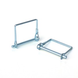 2Pcs Safety Coupler Pin, Tivnhuils Square Locking Pin Trailer Coupler Pin for Trailers Lawn Garden, Zinc Plated Carbon Steel Hardware Pins 1/4" x 2.36", Small