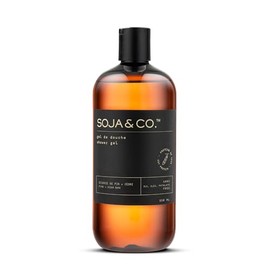 SOJA&CO. Shower Gel | Pine + Cedar Bark | Hand poured in Canada | For all skin types, including sensitive skin | Vegan & Cruelty-Free