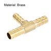 uxcell Reducing Barb Hose Fitting Tee T Shape Pipe Connector