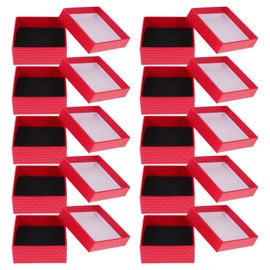 LALAFINA Caja De Regalo Para Joyería 10 Piezas Caja De Joyería Para Anillo Collar Pulsera Y Aretes Con Relleno De Esponja 2.95 X 2.95 X 1.37 in Para U