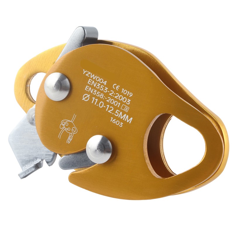 Self Braking Stop Descender for 11‑12.5mm Rope Clamp Grab Rescue
