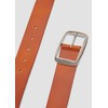 s.Oliver Leather Belt with Square Clasp, cinnamon