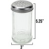 1 Pack of 12oz. Spice & Cheese Shaker|Glass Jar, Metal