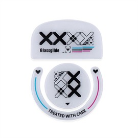 HUYUN Rounded Curved Edges Ultra Strong Glass Mouse Skatez & Mouse Feet & Mice Feet & Mouse Skates Compatible for Logi G Pro X Superlight Wireless Gaming Mouse（GPRO X Feet）