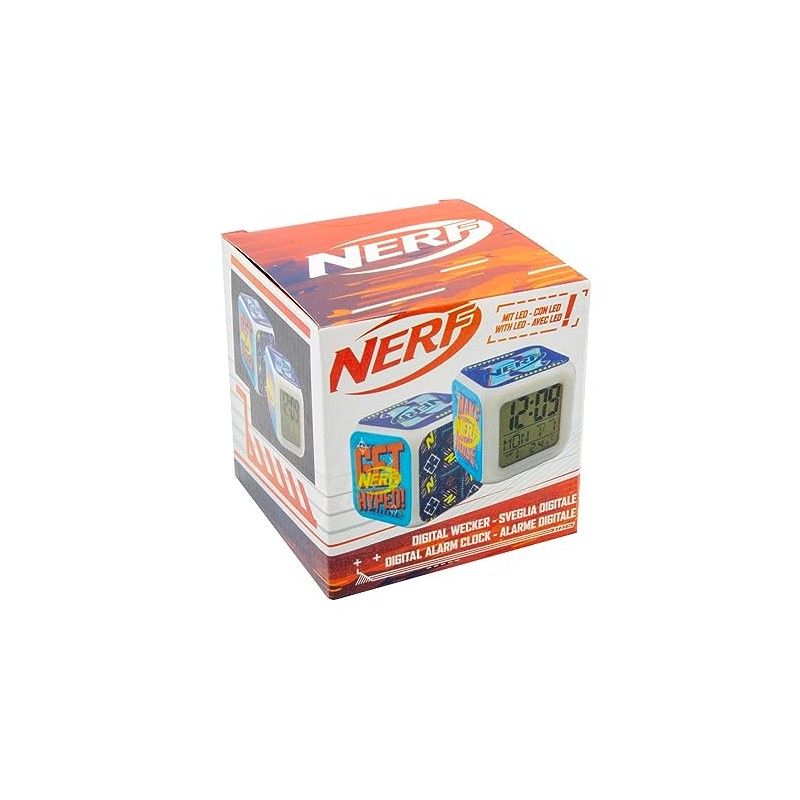 Joytoy Nerf - Sveglia a cubo, 8 x 8 x
