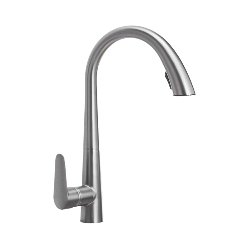 360°Swivel Pull Out Kitchen Faucets with 2 Spray Modes High
