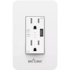 BN-LINK Wifi Smart In-Wall Electrical Outlet with USB Ports Control