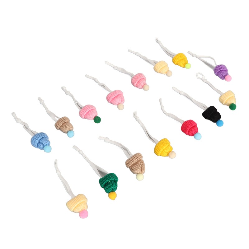 15pcs Small Christmas Knit Hats Exquisite Innovative Cute Stylish Small