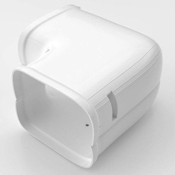 3" 90° Flat Elbow Connector for Ductless Mini Split Systems,
