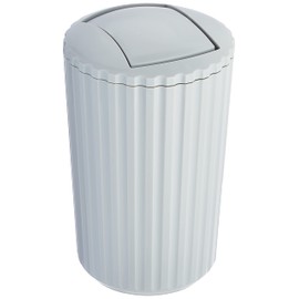 Wenko ALLSTAR Swing Top Bin Polypropylene Grey Diameter 15 x 25 cm