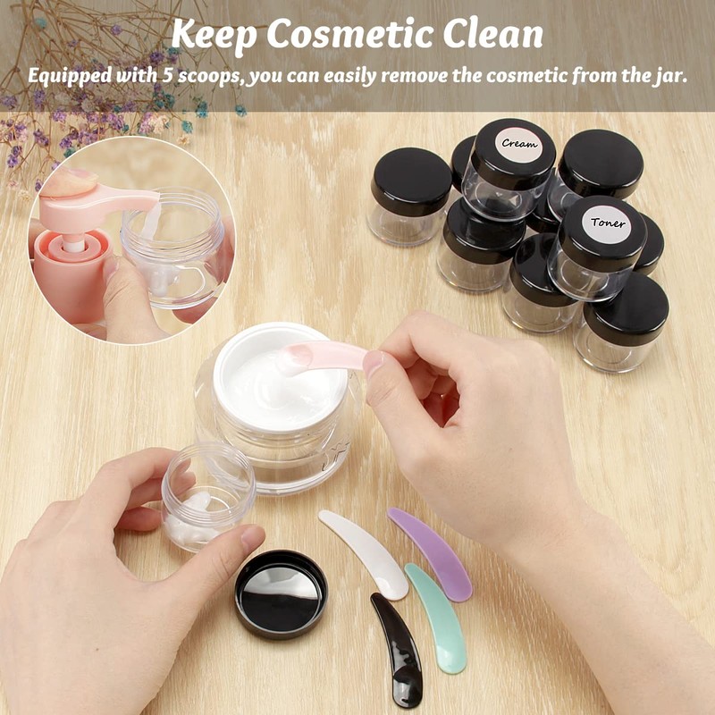 BELICOO 24 Pieces 20 ml Empty Cream Containers Jars, Cream