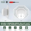 Compact Solar Flag Pole Light, 168 LED, 1400 Lumen Brightness,