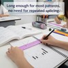 EBOOT 2 Pack Plastic Ruler Straight Ruler Plastic Measuring Tool