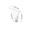 Pack of 4 Tablecloth Clips, Transparent Plastic Clips, Adjustable High
