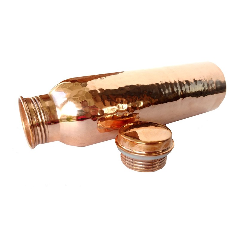 Rastogi Handicrafts Pure Copper Water Bottle Real Small Hand Hammered