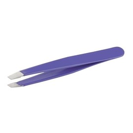 Expert Slant Tip Tweezers, GlamTweeler Sharp & Precision Stainless Steel tweezer for Eyebrows, Facial Hair and Fine Hairs Removal (Lavender)