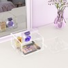 NIUBEE Acrylic Storage Box with Lids, 5.3‘’ Clear Mult-Purpose Box