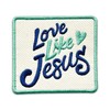 Love Like Jesus Embroidered Patch Religious Christian Embroidery Patches Scripture