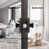 Gobrico Crystal Privacy Door Knob with Lock Inside,Keyless Heavy Duty