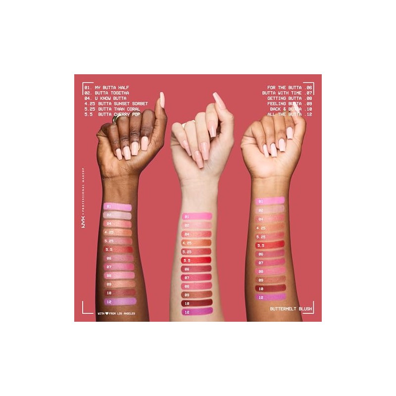 NYX Professional Makeup Buttermelt Blush, Butta Sunset Sorbet