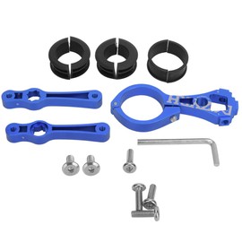 Multifunctional Dual Water Bottle Holder Adapter Bracket Mount Accessory for Mountain Bikeblue