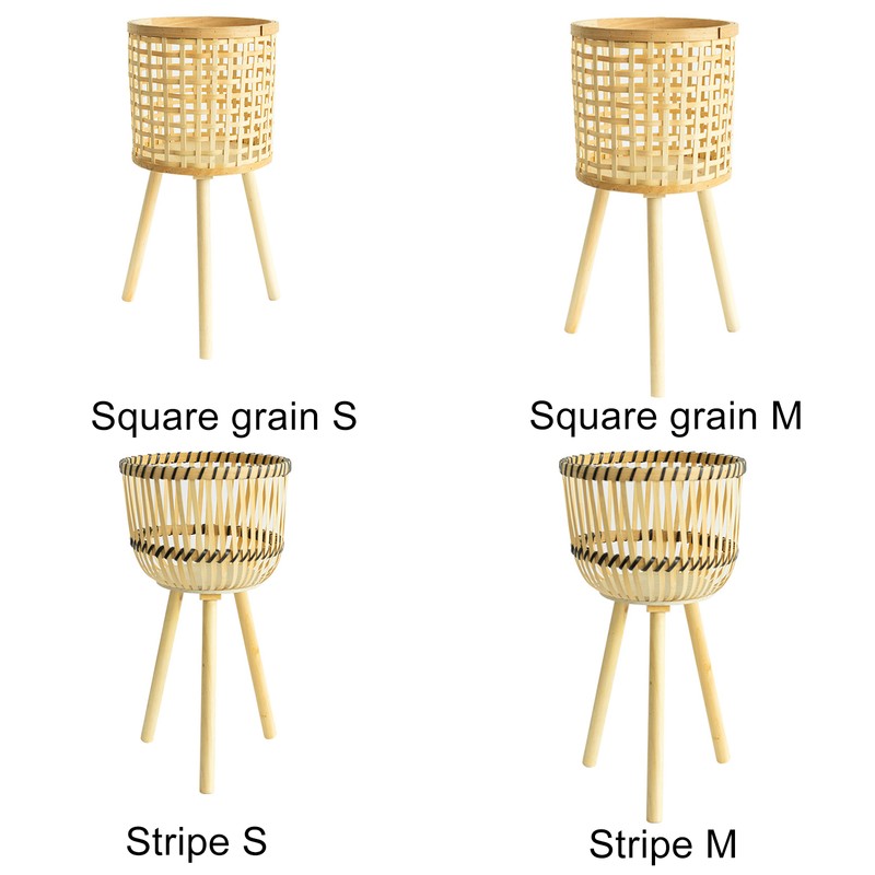 Woven Flower Pot Faux Rattan Planter High Living Room Floor