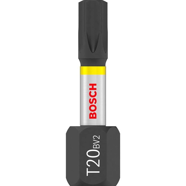 Bosch Impact Control Torsion Torx Screwdriver Bits T20 25mm (Pack