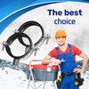 Reinforced Pipe Clamps M8/M10 with Rubber Seal and Diameter 48