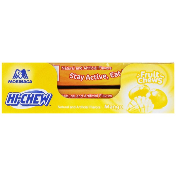 Morinaga Hi-Chew Mango Fruit Chews, 1.76-Ounce Packages (Pack of 20)