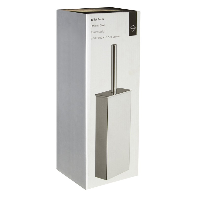 Premier Housewares Toilettenbürste und Toilettenbürstenhalter, Edelstahl