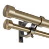 Lwiiom Double Blackout Curtain Rods 72 to 144 Inches (6-12