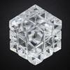Clear Quartz Crystal Cube with 54 Pyramid - 1" Mini