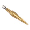 Vearter HSS Spiral Groove Double Flute Step Drill Bits, 1/8"