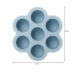 PandaEar PandaEar 3 Pack Baby Food Freezer Tray with Lids, Silicone Baby Food Storage Container for Homemade Baby Food, Purees, Breastmilk (Blue/Green/Carnation)