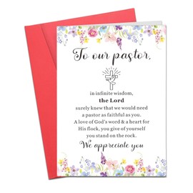 Pastor Appreciation Gifts Pastor Appreciation Cards Thank You Cards for Men Women Religious Christian Gifts Christmas Stocking Stuffers for Priest Men Pastor Anniversary Card Pastor Gifts for Birthday