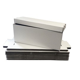 2 LONG Comic Storage Boxes - Holds 200 - 225 Comic Books - WHITE by Max Pro