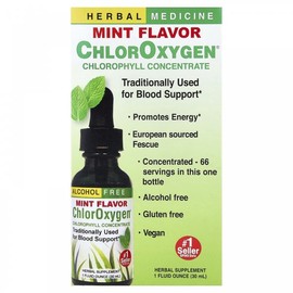 허브 등, 클로로옥시젠®, 클로로필 농축액, 무알코올, 민트, 30ml (30 ml) Herb Etc, Chlorooxygen®, Chlorophyll Concentrate, Alcohol-free, Mint, 30ml (30 ml)