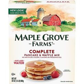 Maple Grove Farms, Complete All Natural Pancake & Waffle Mix, 24 Ounce (Pack of 6)